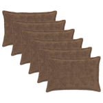 Diivanipadi 6 tk houten helepruun 30 x 50 cm vale k&uuml;&uuml;liku