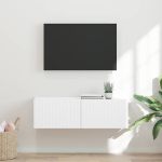 Tv seina kapp 98 x 31 x 29,5 cm valge tehispuit