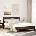 Peatsiga voodiraam, ilma madratsita, pruun tamm 160x200cm