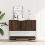 Konsoollaud, pruun tamm, 100x35x74,5 cm, tehispuit