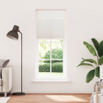Plisseekardin 80 x 200 cm valge