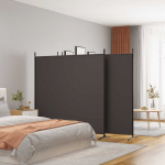 4 paneeliga ruumijagaja, pruun, 698 x 180 cm, kangas