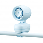 Jisulife Stroller Fan 4 5000mAh Mini Fan for Stroller with Metal Clip - Blue