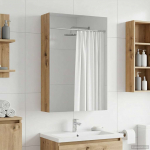 Vannitoa peeglikapp riiuliga artisani tamme 40 x 10,5 x 60,5 cm