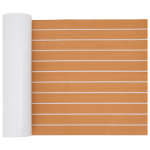 Paadi matt triibuline pruun ja valge 240 x 60 cm eva