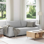 3-kohaline diivan, pilvehall, 220 x 77 x 82 cm, kangas