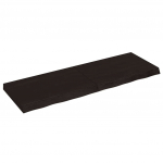 Lauaplaat, tumepruun, 120x40x(2-6) cm, t&ouml;&ouml;deldud tammepuit