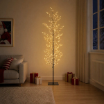 Mikro-kask-j&otilde;ulupuu must 20 x 20 x 180 cm teras 459 led-i