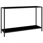 Konsoollaud, must, 120 x 35 x 75 cm, karastatud klaas
