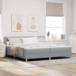 Vedruvoodi madratsiga madratsiga helehall 200 x 200 cm kangas