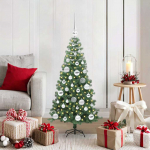 J&otilde;ulupuu koos 150 led-iga koos alusega roheline 120 cm pvc