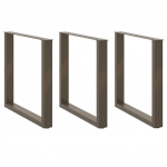 S&ouml;&ouml;gilaua jalad u-kujulised, 3 tk, naturaalne teras, 90 x (72&ndash;73) cm, teras