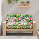 Kaubaaluse istmepadi lilled mitmev&auml;rviline 120 x 80 x 12 cm