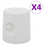 Lehtlaraskused 4 tk, pe, valge