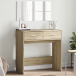 Peegliga tualettlaud, sonoma tamm, 80 x 39 x 80 cm