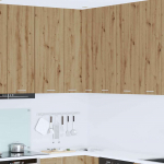 Seinakapp riga meisterdatud tamm ja valge 57 x 57 x 100 cm