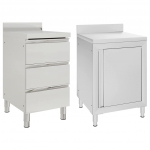 Kommertsk&ouml;&ouml;gi kapid 2 tk, roostevaba teras