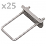 U-&uuml;hendus 60 x 40 mm aiapostile, 25 komplekti