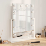 Led vannitoa peegel valge 44 x 10 x 53 cm klaas ja teras