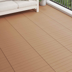 Terrassiplaat 6 pcs pruun 60 x 30 cm puitplastik