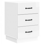 &Ouml;&ouml;lambi kapp k&otilde;rgl&auml;ikega valge 43 x 41 x 63,5 cm tehispuit