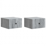 Seinale kinnitatav &ouml;&ouml;tis 2 pcs hall sonoma 33 x 34,5 x 20 cm