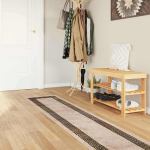 Vaip r&auml;tikutoru marsa must 50 x 450 cm pol&uuml;ester ja pvc