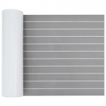 Paadi matt triibuline helehall ja valge 240 x 60 cm eva