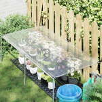 Kattekangas aukudega l&auml;bipaistev 2 x 1,5 m polyethylene