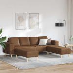 Elutuba diivan 3 pcs pruun