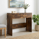 Konsoollaud suitsutatud tamm 96,5 x 38 x 75 cm tehispuit