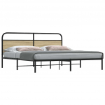Metallist voodiraam ilma madratsita sonoma tamm 183x213 cm