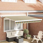 K&auml;igukohandatav varikatus roheline ja kollane 300 x 250 cm