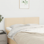 Voodipeatsid 2 tk, kreemjas, 72x5x78/88 cm, kangas