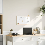 Magnetiline valge tahvel t&auml;ispuidust raamiga 60 x 40 cm