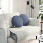 Istumispatjad 2 pcs sinine &oslash; 40 cm korter kangas