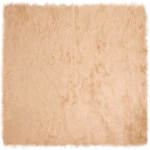 Faux lambanaha vaip tafalla beež 120 x 120 cm pol&uuml;ester