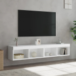 Led-tuledega telerikapid 2 tk, valge, 80 x 30 x 30 cm