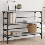 Konsoollaud, hall sonoma tamm, 100x32x75 cm, tehispuit