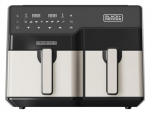 Black & Decker BXAF9000E Double 9 L Stand-alone 2500 W Hot air fryer Black, Stainless steel