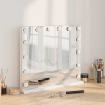 Led vannitoa peegel valge 50 x 10 x 44 cm klaas ja teras