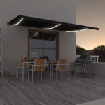 K&auml;sitsi sisset&otilde;mmatav varikatus led, 600 x 350 cm, antratsiit