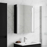 Vannitoa peeglikapp must tamm 53,5 x 15,5 x 70 cm tehispuit