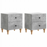 &Ouml;&ouml;lambi kapp 2 pcs betoonhall 43 x 34,5 x 48 cm tehispuit
