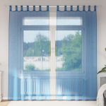 Aasadega voilee kardinad 2 tk, kuninglikult sinised, 140 x 225 cm