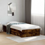 Voodiraam ladustamisega suitsutatud tamm 80 x 200 cm tehispuit