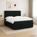 Led kastivoodiga madrats led-ribadega must 180 x 200 cm kangas