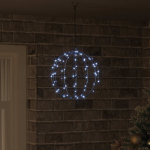 Pall k&uuml;lm valge 30 x 30 x 32 cm metall 96 led-i