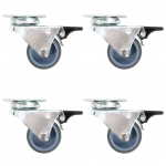 Topeltratastega p&ouml;&ouml;rlevad rattad topeltpiduritega 4 tk 50 mm