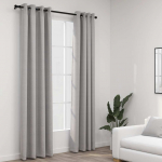 Linase v&auml;limusega pimendavad kardinad 2 tk hall 140x225 cm